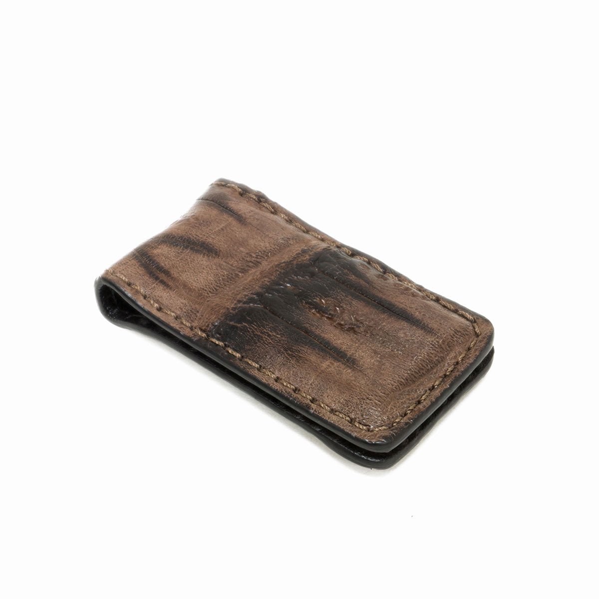 Genuine Vintage Crocodile Tail Magnetic Money Clip