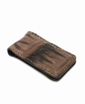 USA Made Genuine Crocodile Leather Magnetic Money Clip 