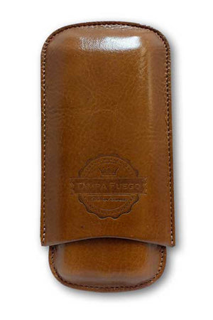 Burgundy Genuine Leather Cigar Case | Made in USA - Bryant Park