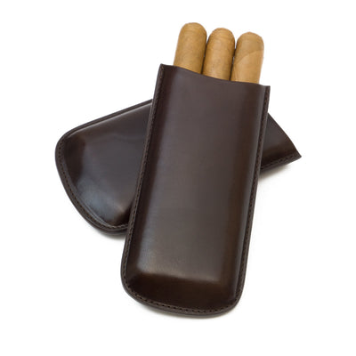 thumbnail image 2 of SHANTPETER Genuine Leather Cigar Case – Holds 2 Large Cigars – Made In USA (9 Colors) 2 of 4