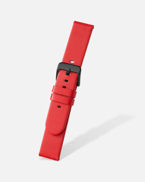 Red Smooth Appleskin Watch Band