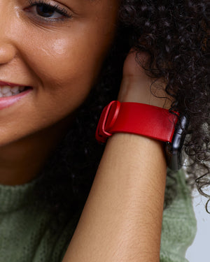 Red Smooth Appleskin Apple Watch Band