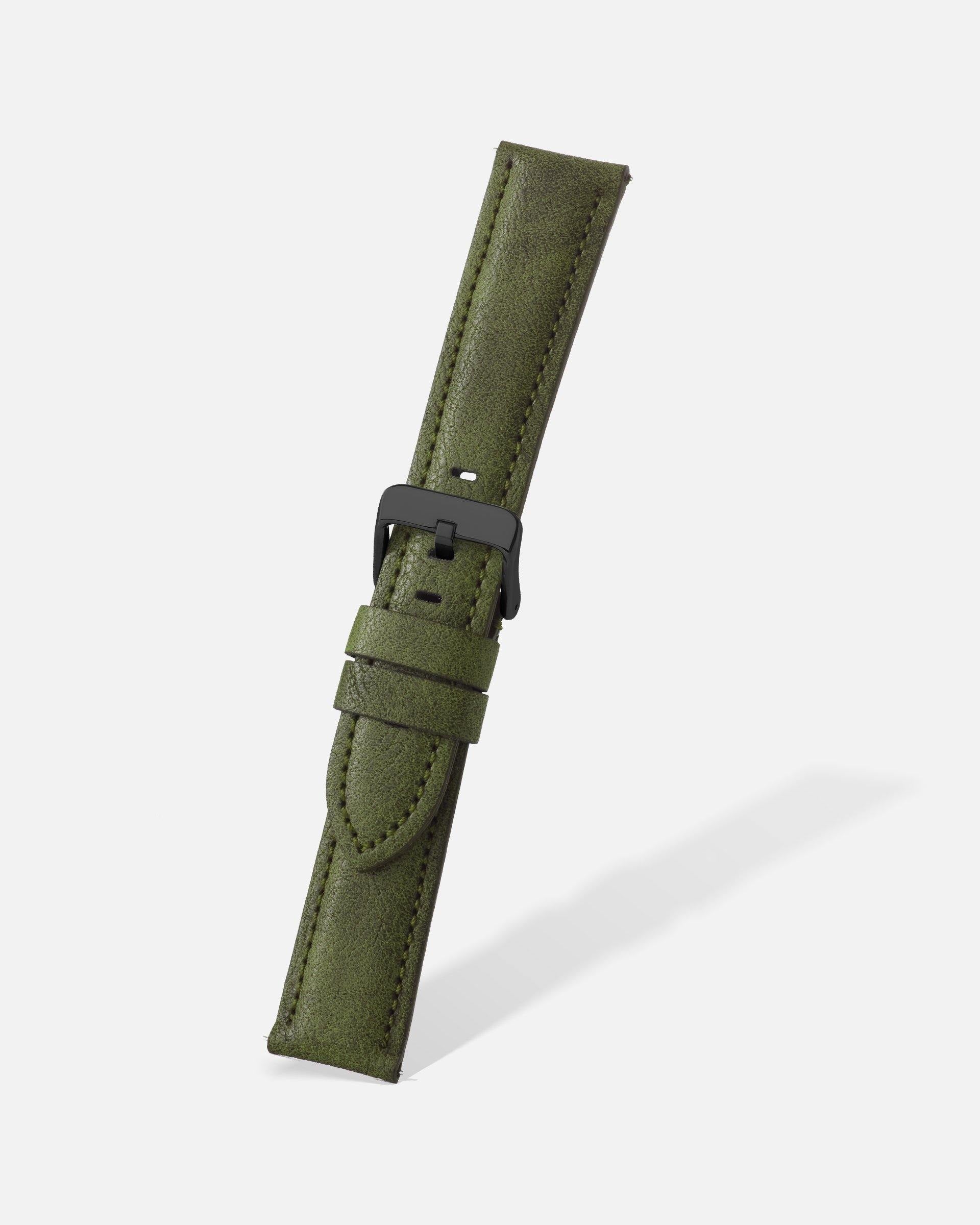 Green Vintage Microfiber Watch Band