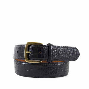 Alligator Grain Leather Belt