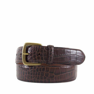 Alligator Grain Leather Belt