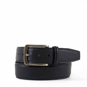 Full-Grain Feathered Edged Leather Jean Belt