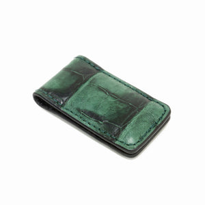 Genuine Vintage Crocodile Tail Magnetic Money Clip