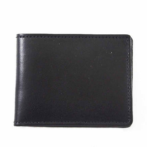 Ultra-Slim Nappa Leather Wallet with black color